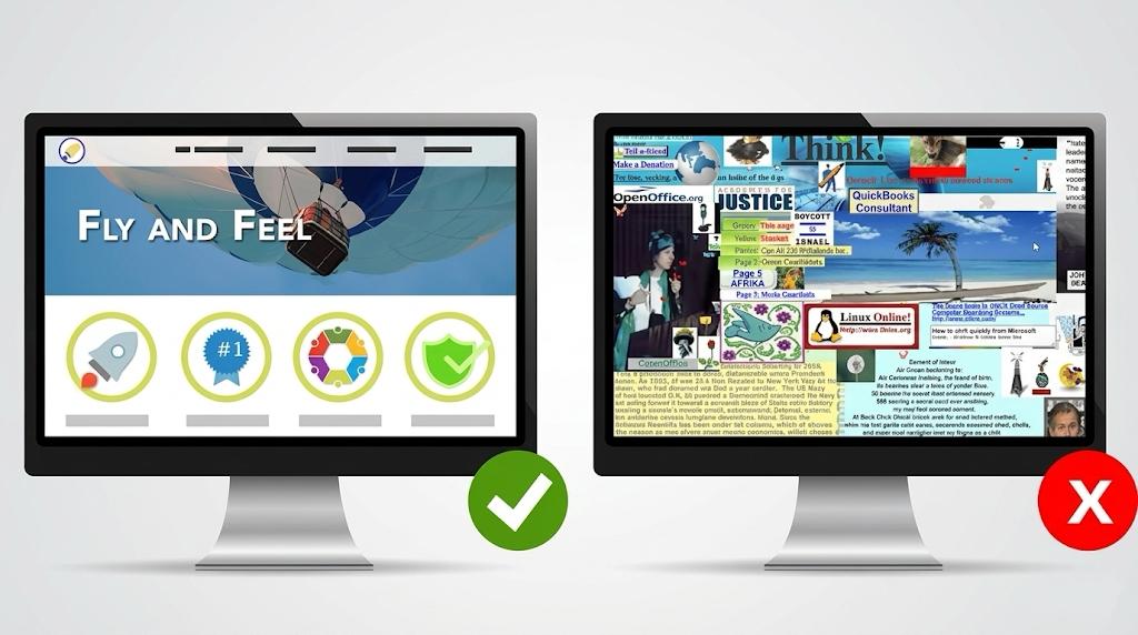 Poor website design