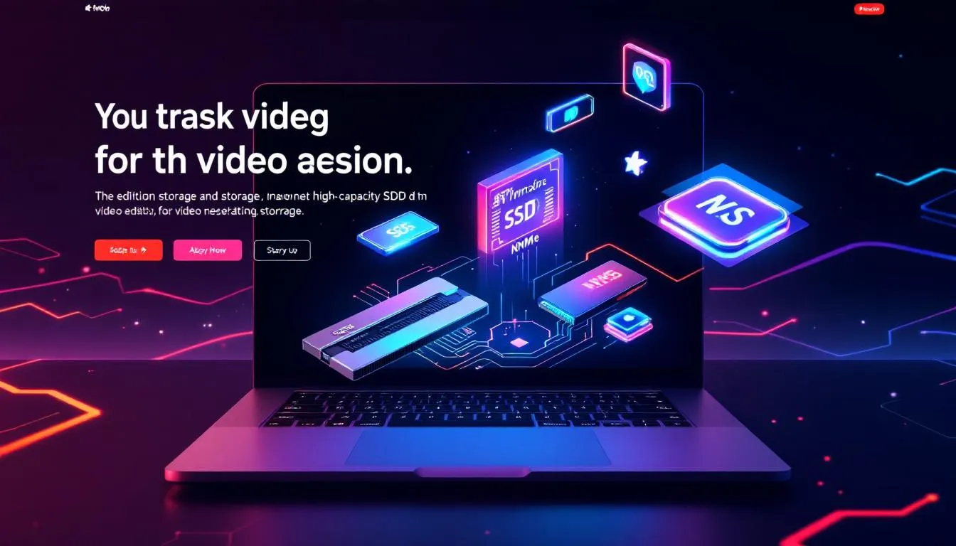 Speicherkapazit&auml;t und Festplattentypen f&uuml;r Laptops, die f&uuml;r die Videobearbeitung geeignet sind.