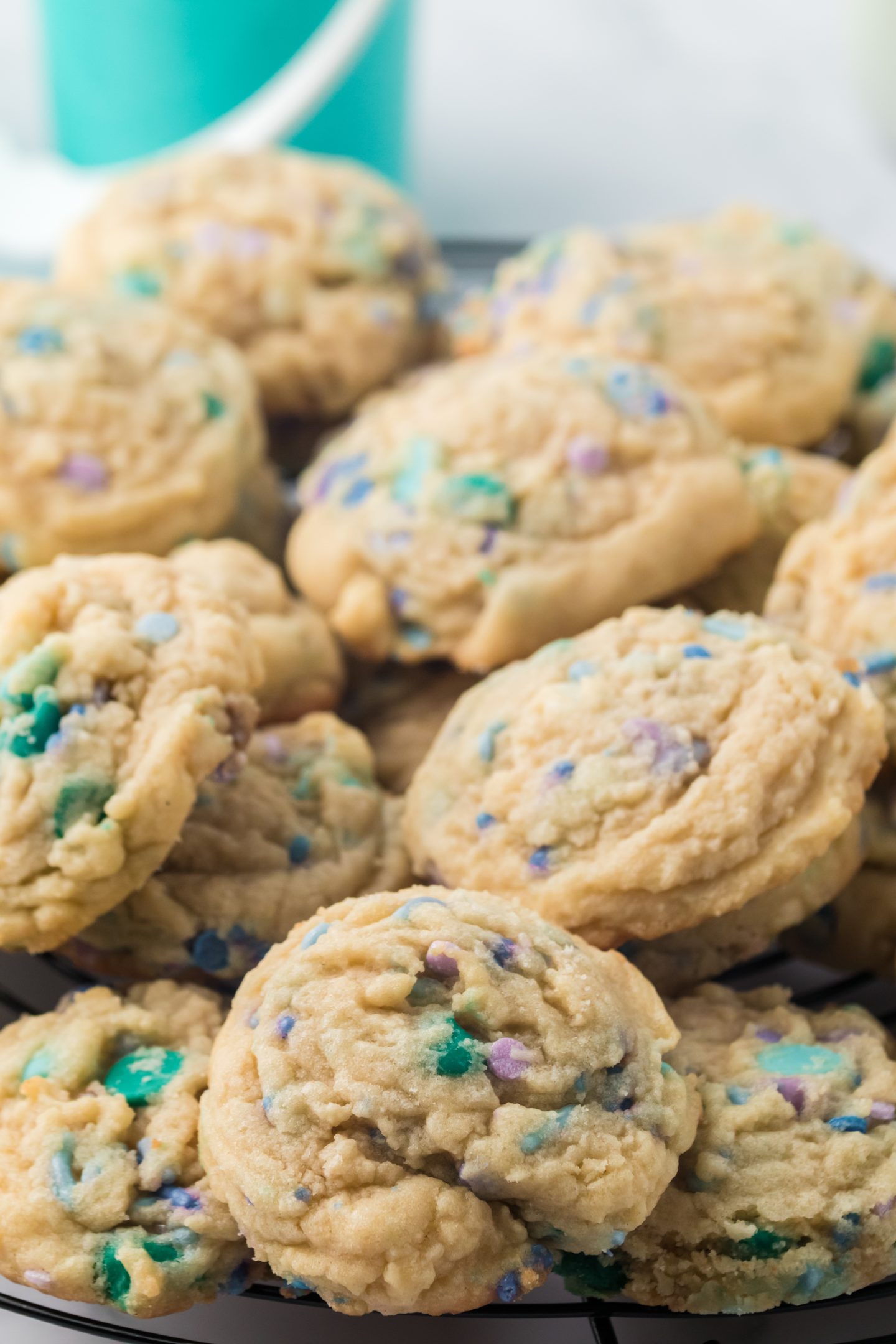 mermaid cookies on a plate