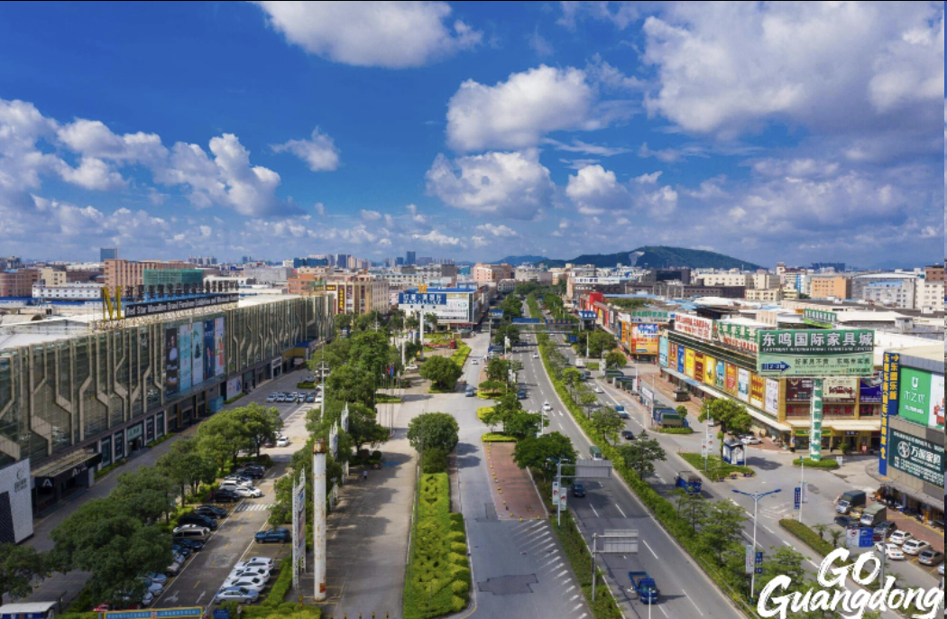 Lecong Furniture City general view from drone
