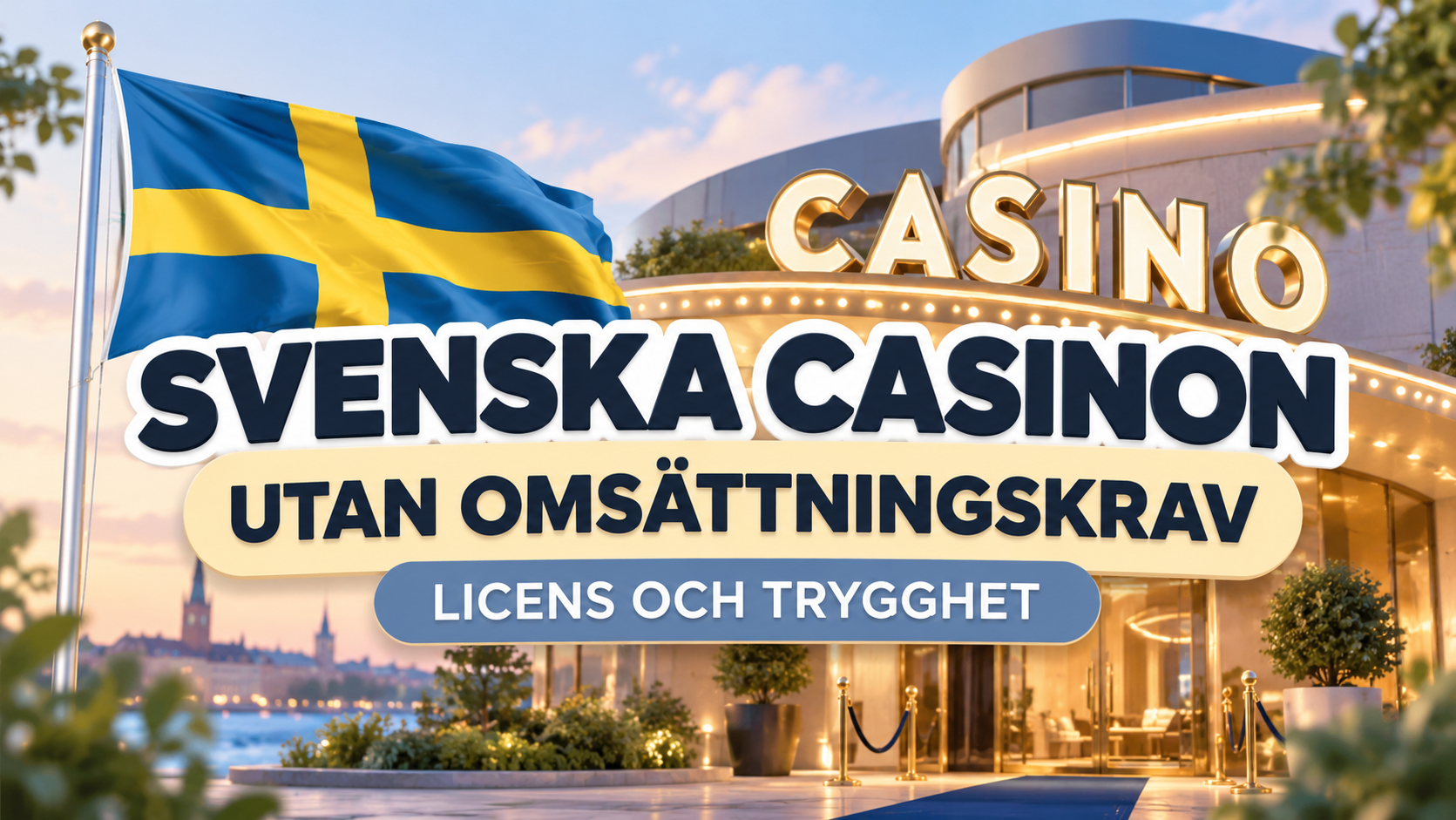 Svenska casinon utan omsättningskrav – licens och trygghet