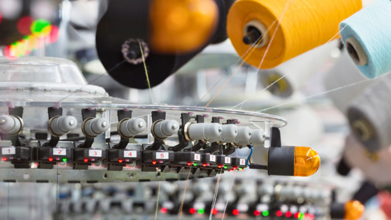 An image of an industrial sewing machine