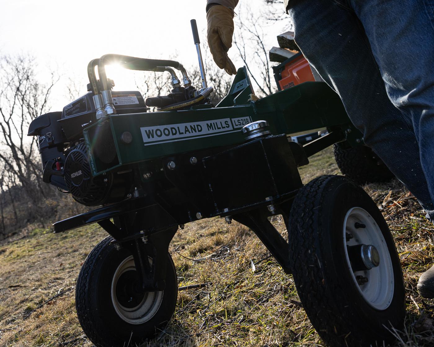 The Woodland Mills LS218 Log Splitter. 