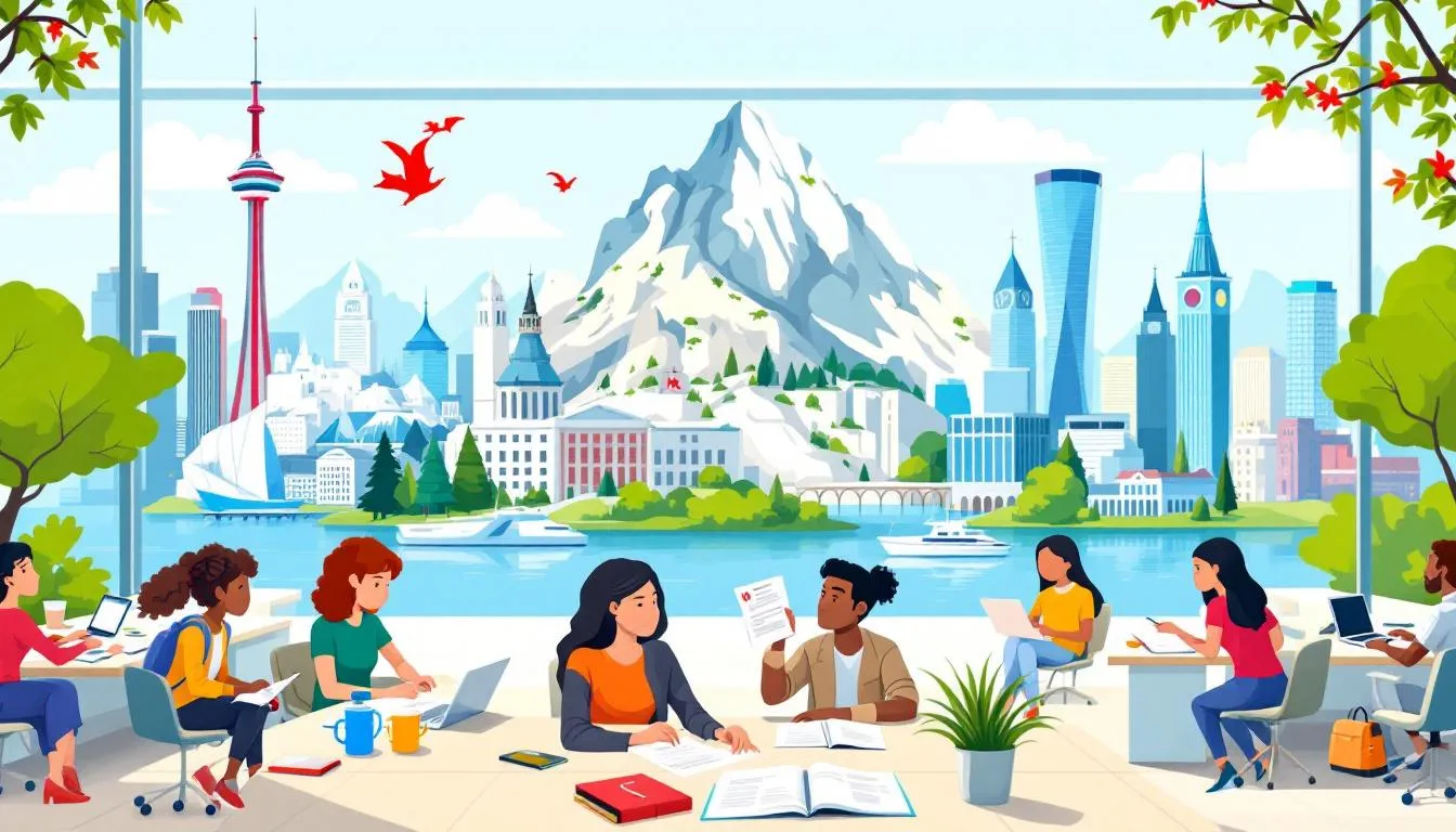 Préparation de la demande de permis d'études au Canada.