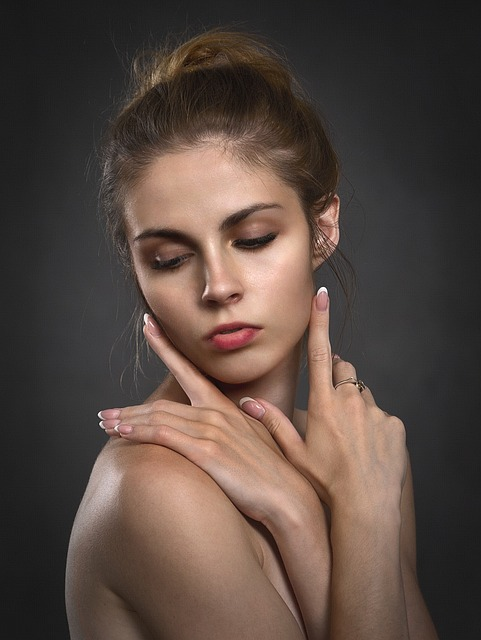 girl, hands, portrait