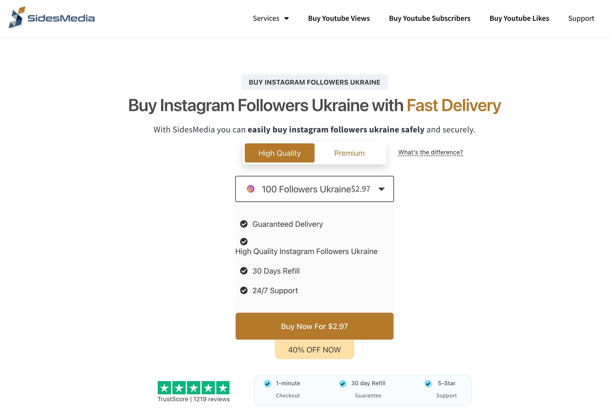 sidesmedia buy instagram followers ukraine page