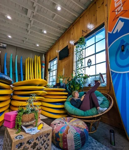 store with paddle boards