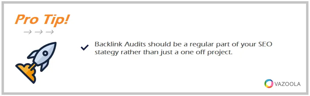 Pro Tip back link audits should be routine