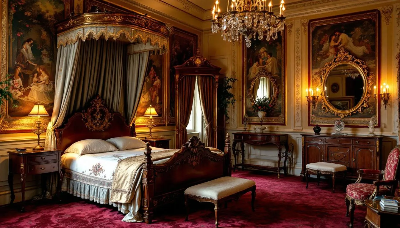 Das Bild zeigt ein romantisches Trauzimmer im Palais Prinz Carl in Heidelberg, das mit eleganter Dekoration und historischem Ambiente gestaltet ist. Diese stilvolle Kulisse bietet den perfekten Rahmen für eine Trauung und die Anmeldung zur Eheschließung im Standesamt Heidelberg.