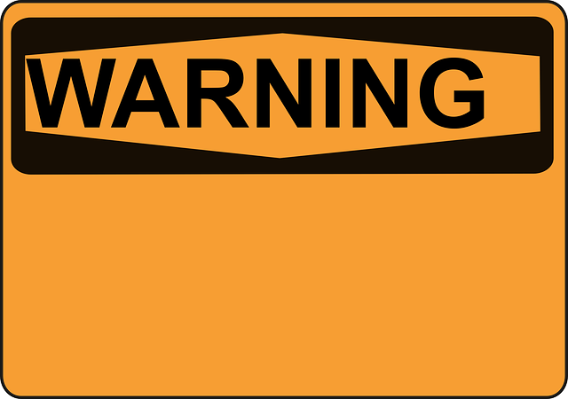 warning, sign, orange