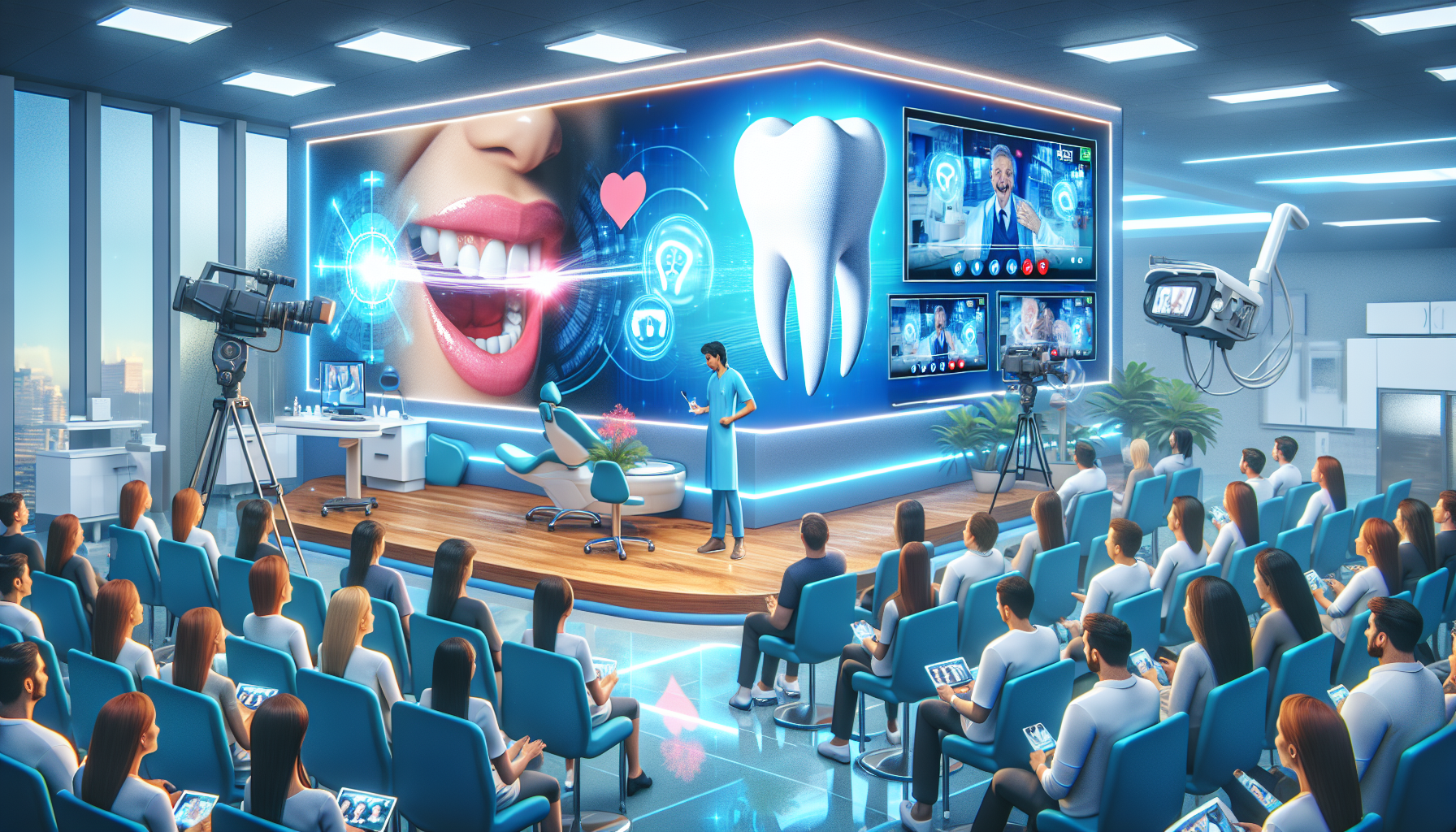 Illustration of leveraging video content for dental marketing