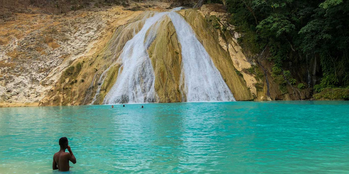 Bassin Zim waterfall, Haiti