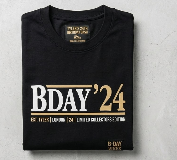 Streetwear-Inspired Birthday Designs