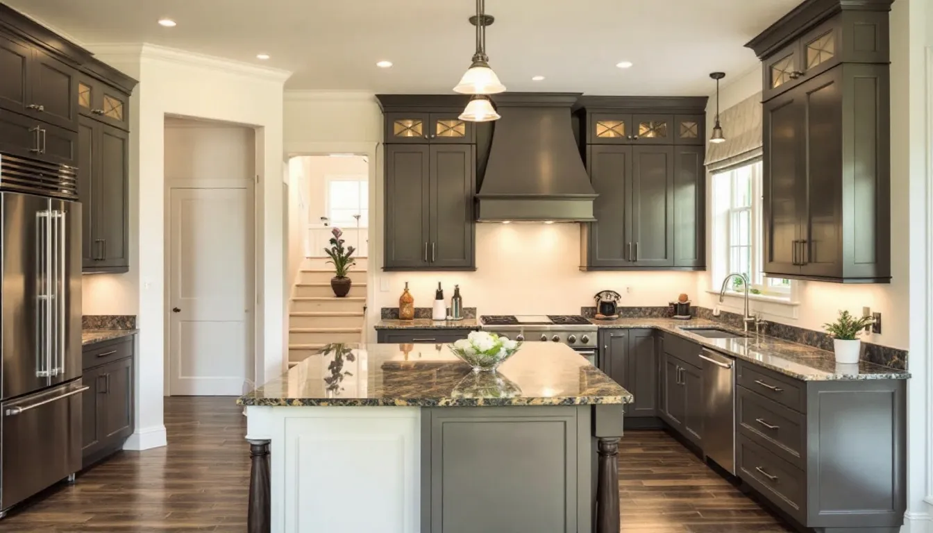 High-quality materials for a Boston kitchen remodel, including granite countertops.