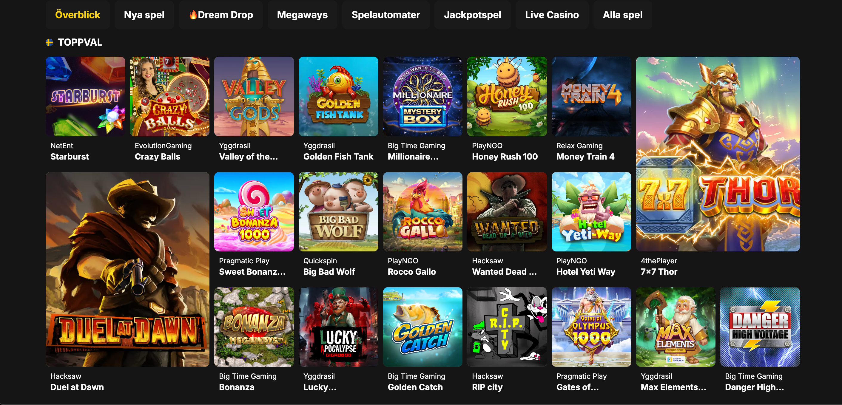 Bethard populära casino spel