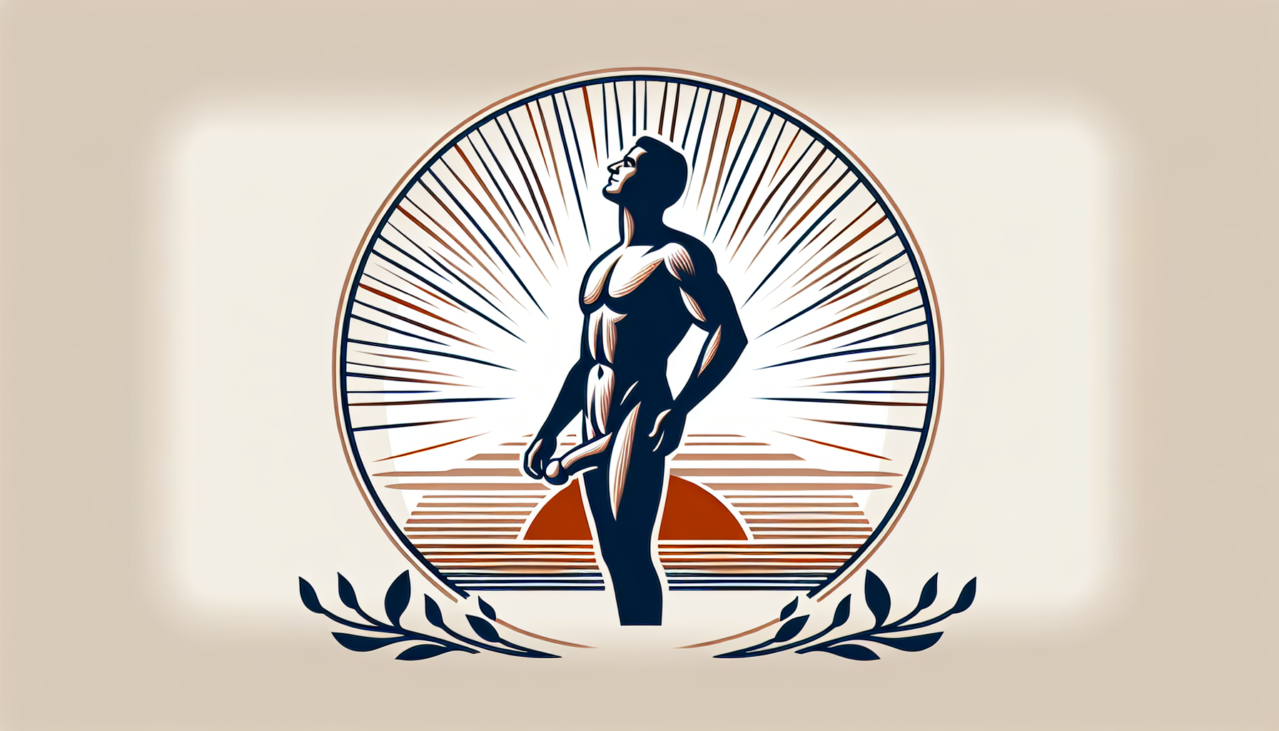 Illustratie van een man die een erectie krijgt