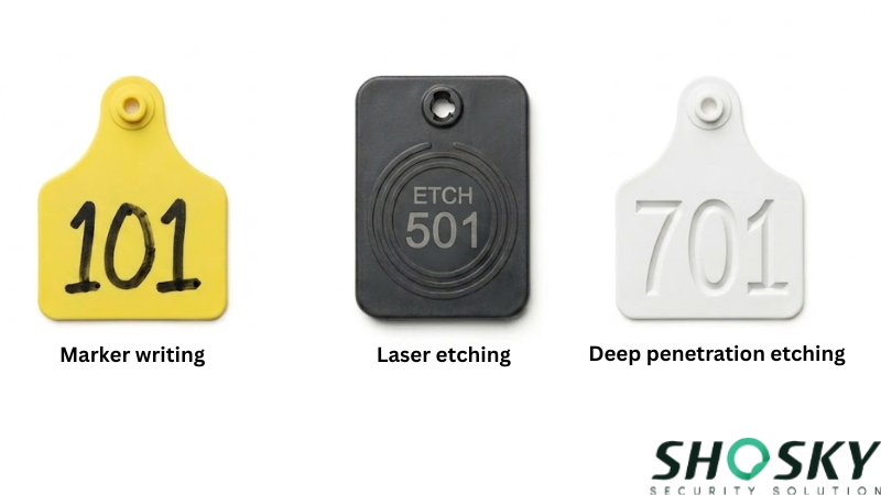 livestock ear tags with sequential numbering
