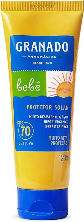 Protetor solar para bebê da Granado. Fonte da imagem: site oficial da marca. 