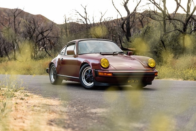 porsche, road, retro