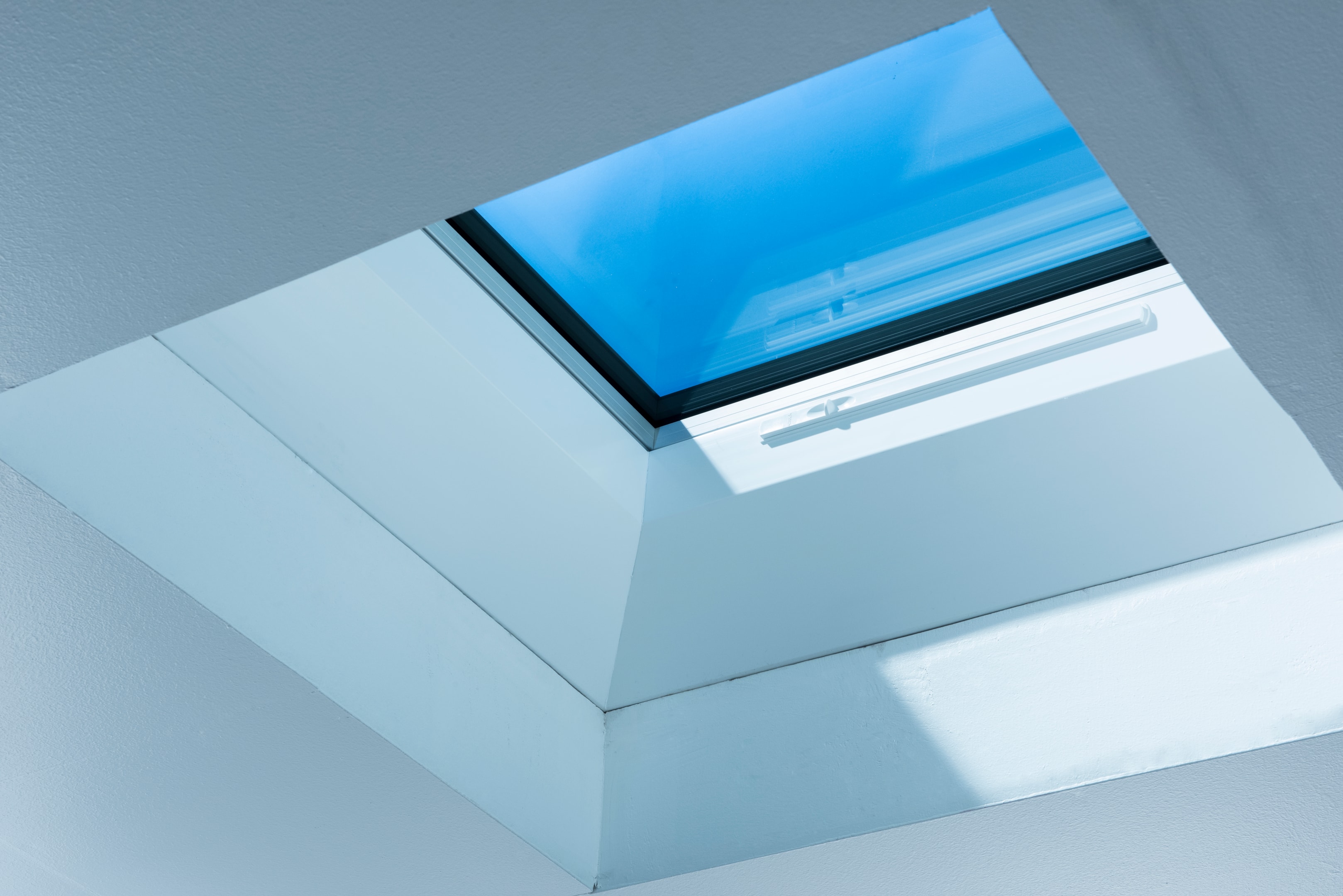 interior view of a flat roof light