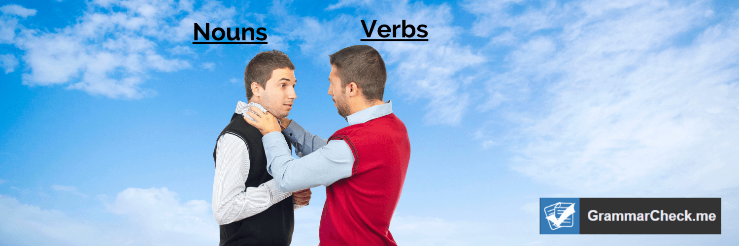 Language differences of nouns and verbs