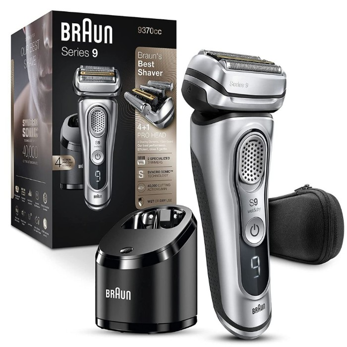 Braun Electric Razor for Men, Waterproof Foil Shaver, Series 9 9370cc