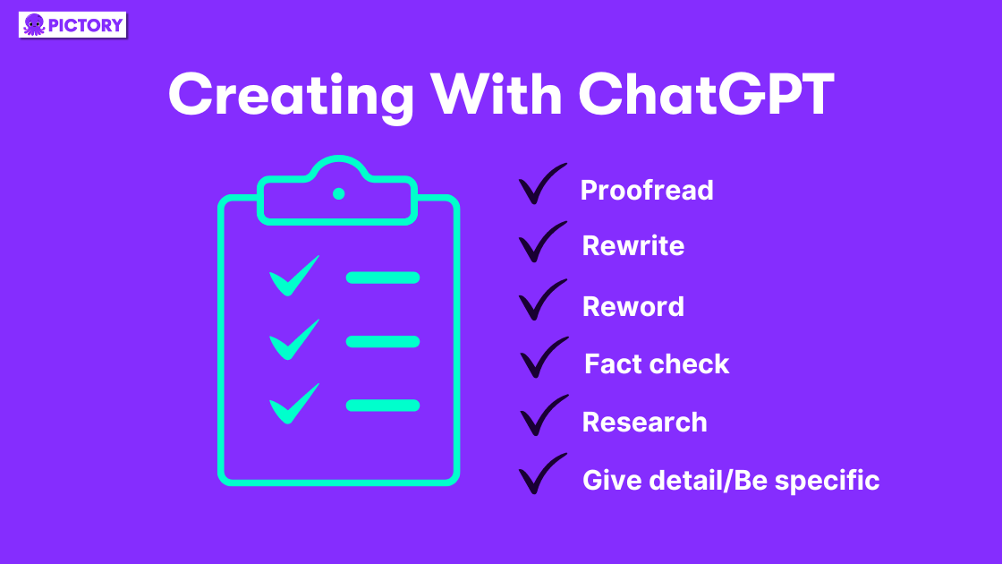 Top Tips for Creating with ChatGPT infographic