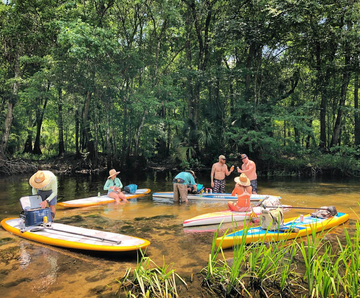 paddling with a sup paddle