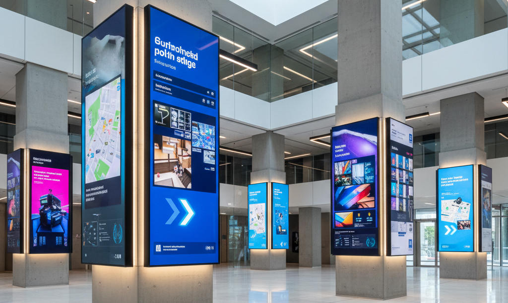 What are the Types of Indoor Signage? 2 lobby signage