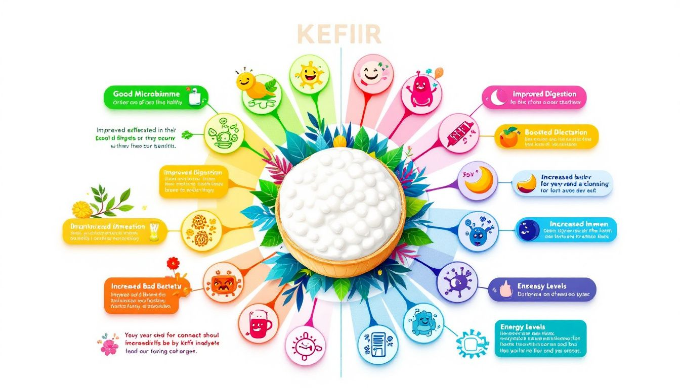 Différents types de kéfir et leurs bienfaits pour la santé.