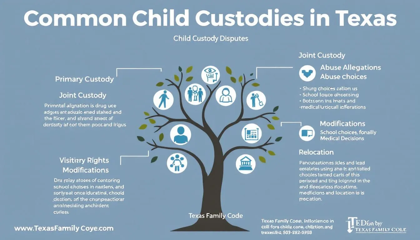 Common custody disputes in Texas child custody cases that parents should be aware of.
