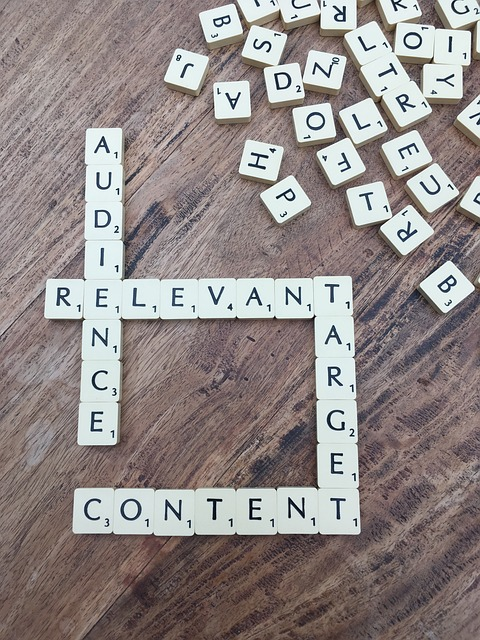scrabble tiles symbolizing the importance of relevant keywords when optimizing your search engine results
