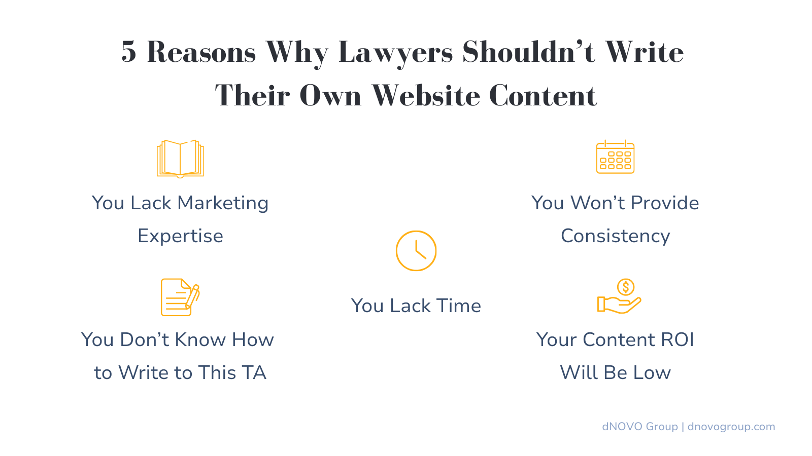 5 Reasons Why Lawyers Shouldn’t Write Their Own Website Content