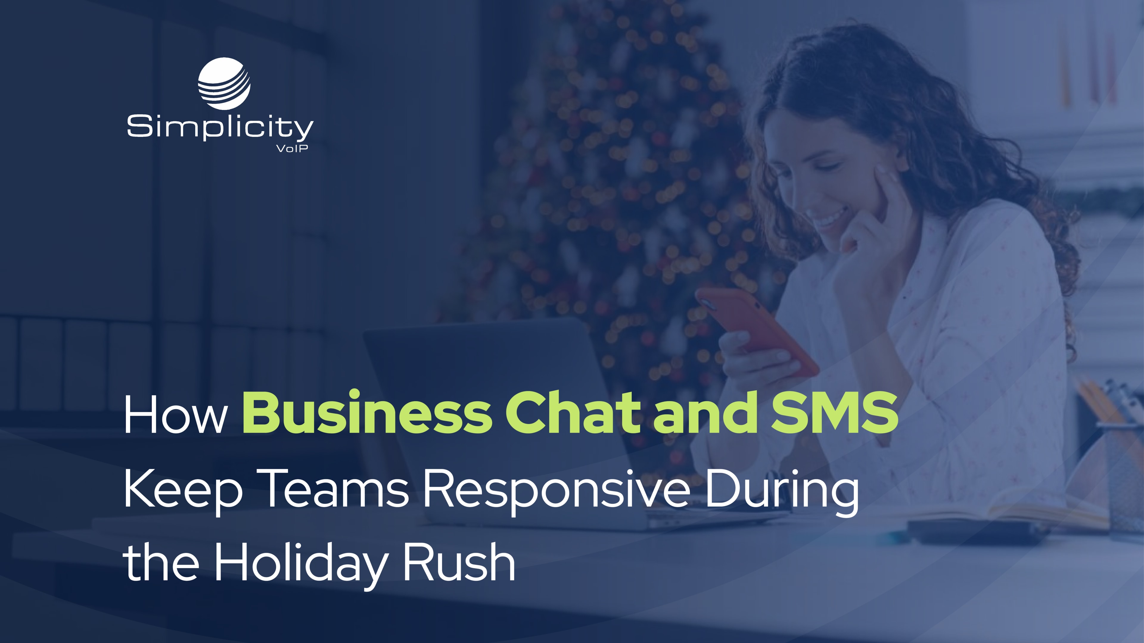 An agent focused on using business chat and SMS to talk to a customer on their personal phones.