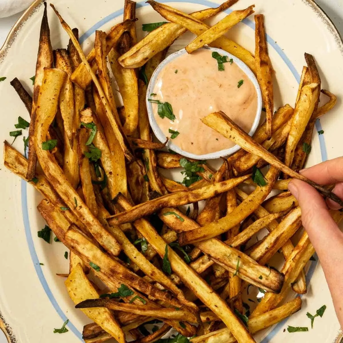 25 Low Fat Vegan Recipes, Air Fryer Parsnips Fries Chips or Roasted