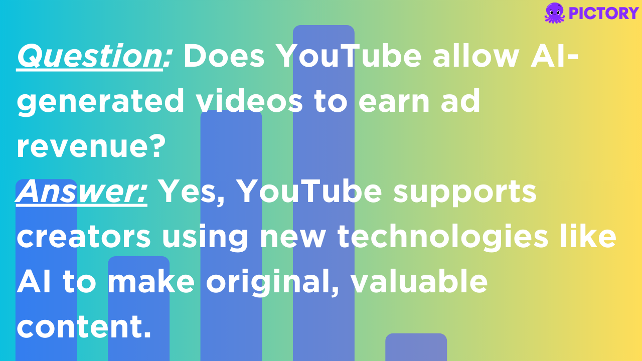 Infographic showing answer to an AI and YouTube related question.