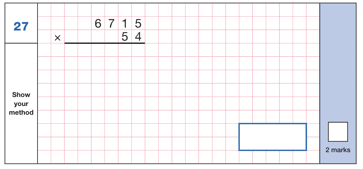 Arithmetic Paper 1 - Question 27