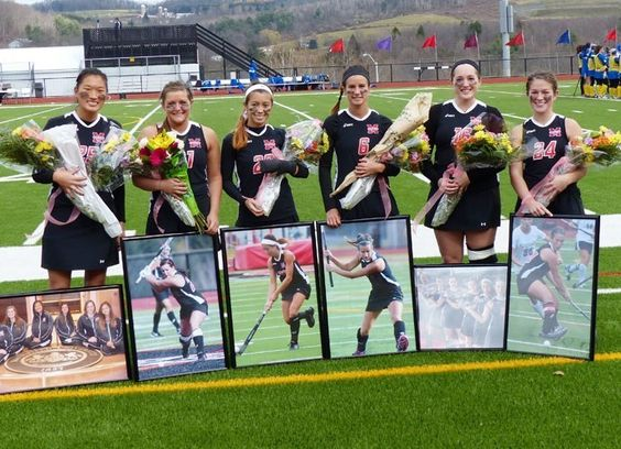A picture of our MU Field Hockey Seniors during Senior Day. Source: Pinterest. Use this list to jumpstart your field hockey senior night planning!