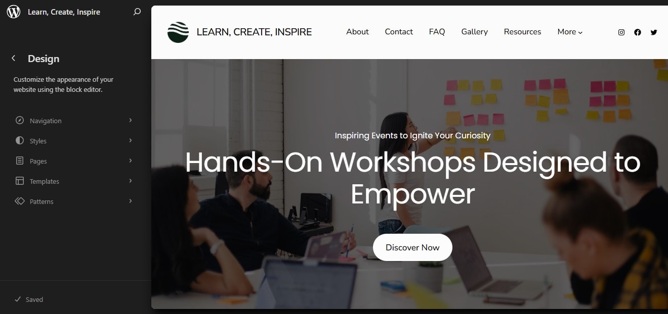 WordPress Site Editor
