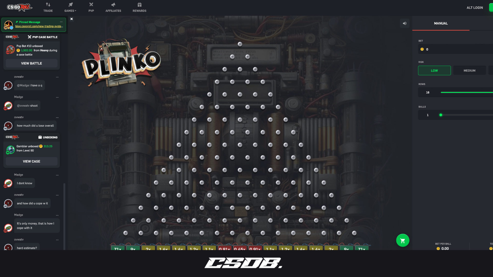 CSGORoll Plinko