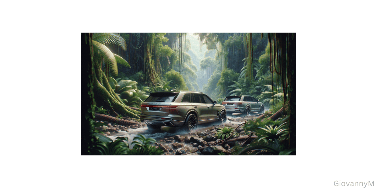 window tint, visible light in jungle outside with tinted windows.
