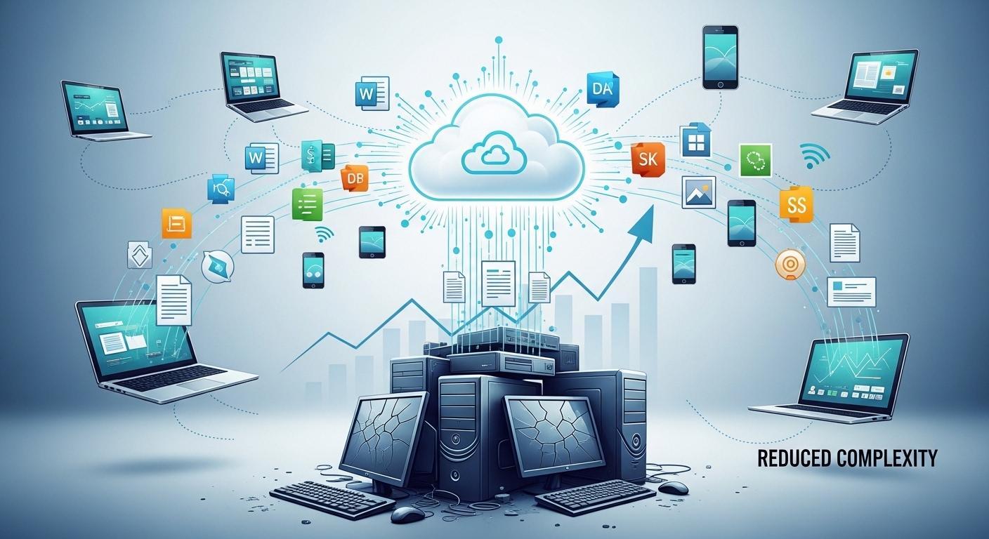 Organizations reducing hardware complexity by delivering applications, files, and desktops through a cloud-based DaaS platform.