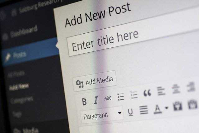 cms, wordpress, contenuti, nuovo articolo, creare un sito 