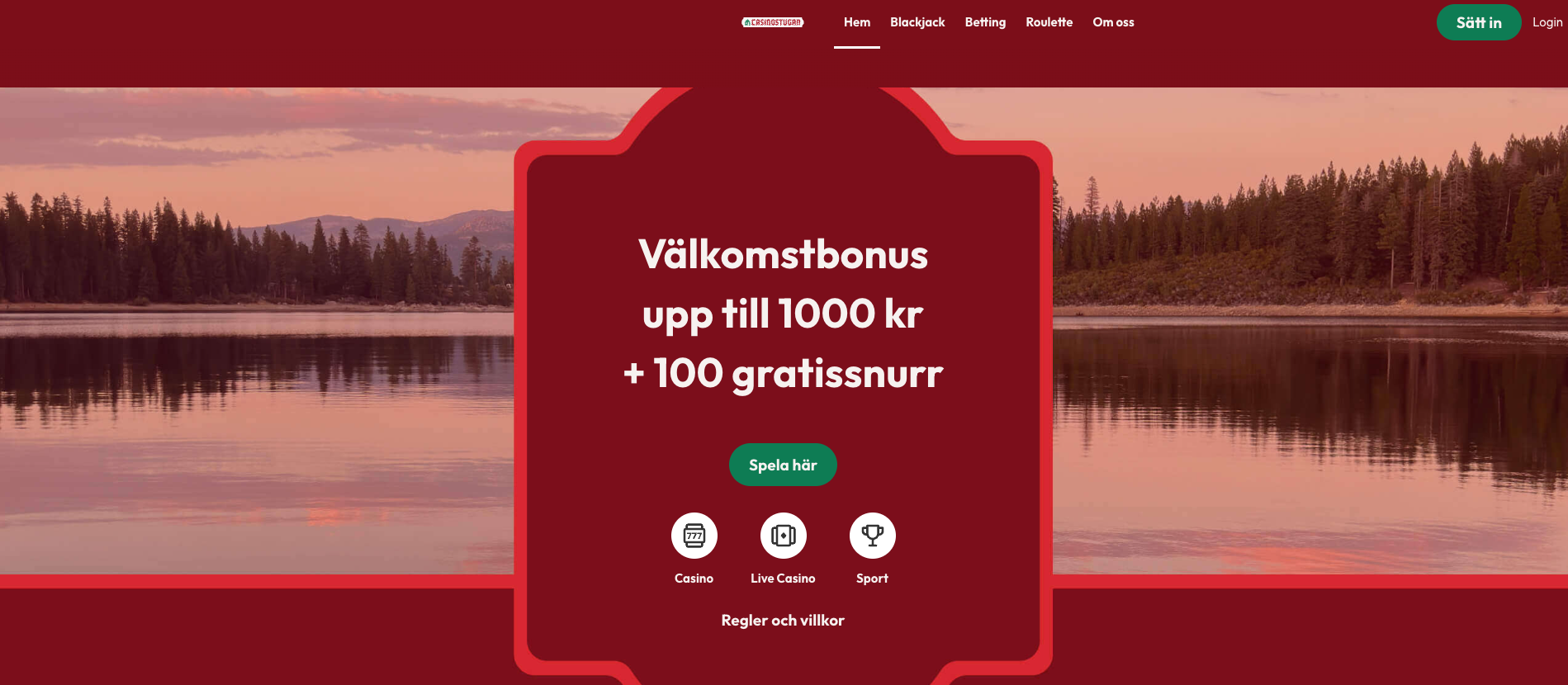 Casinostugan bonus
