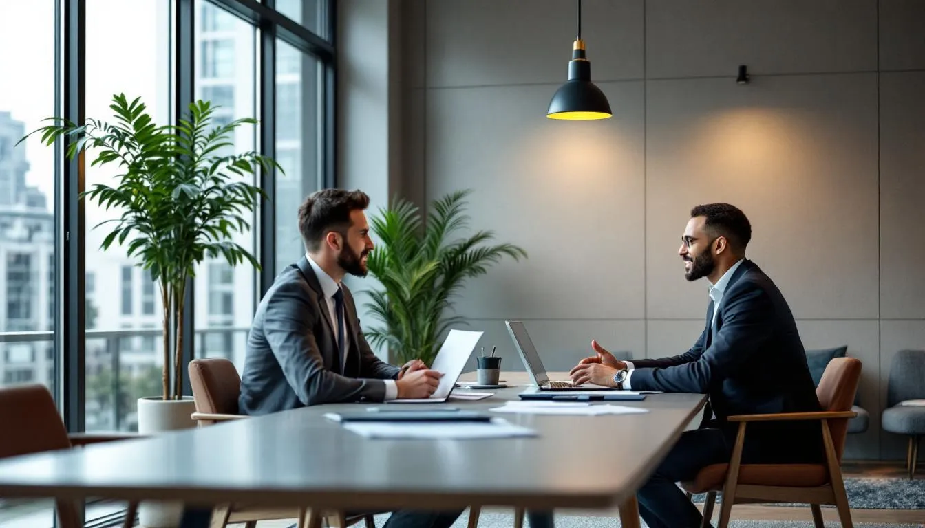 Business succession planning meeting with an attorney.