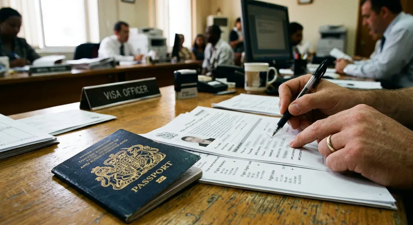 High scrutiny dummy ticket route passport and visa file review