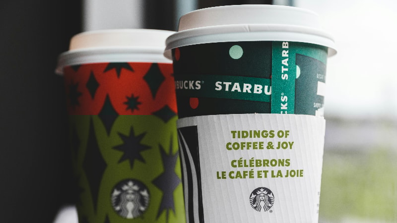 Starbucks holiday cups