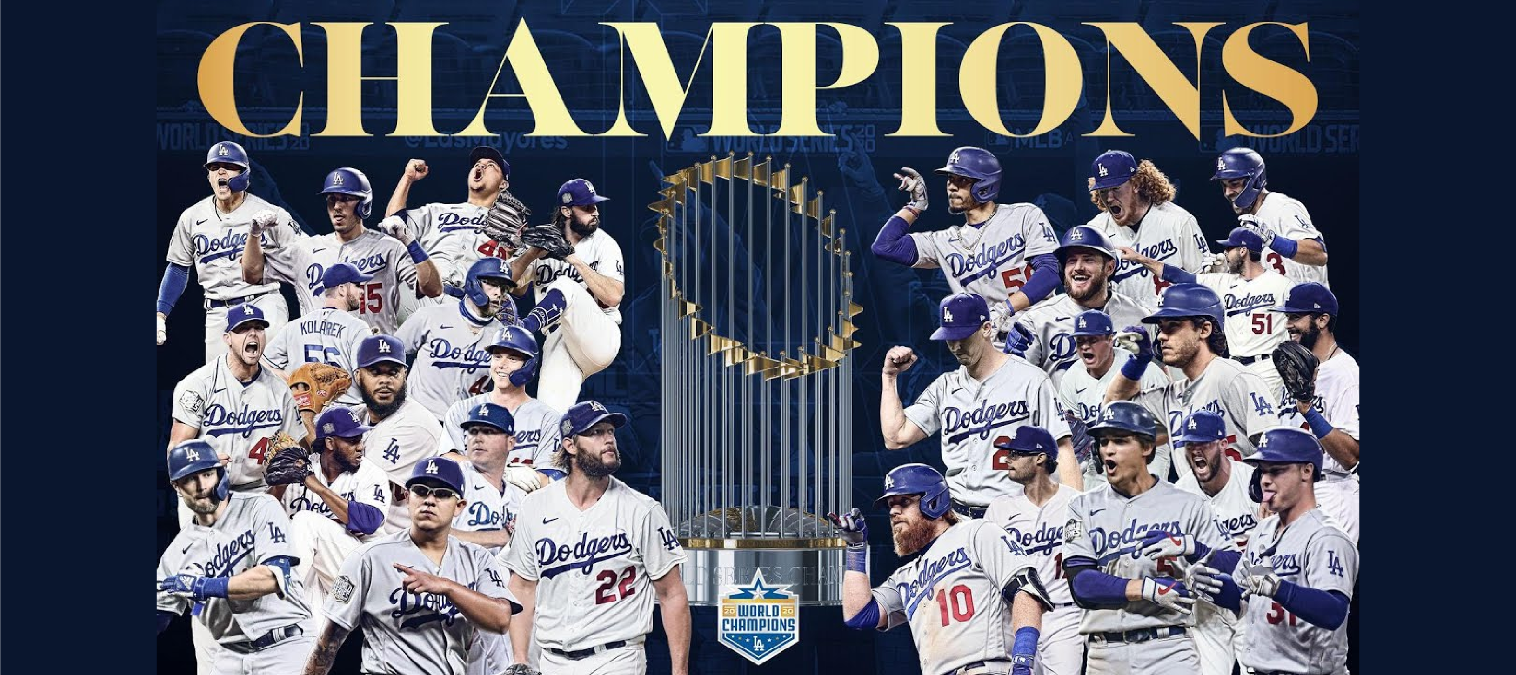 L.A. Dodgers’ “Champions of Baseball” Banner