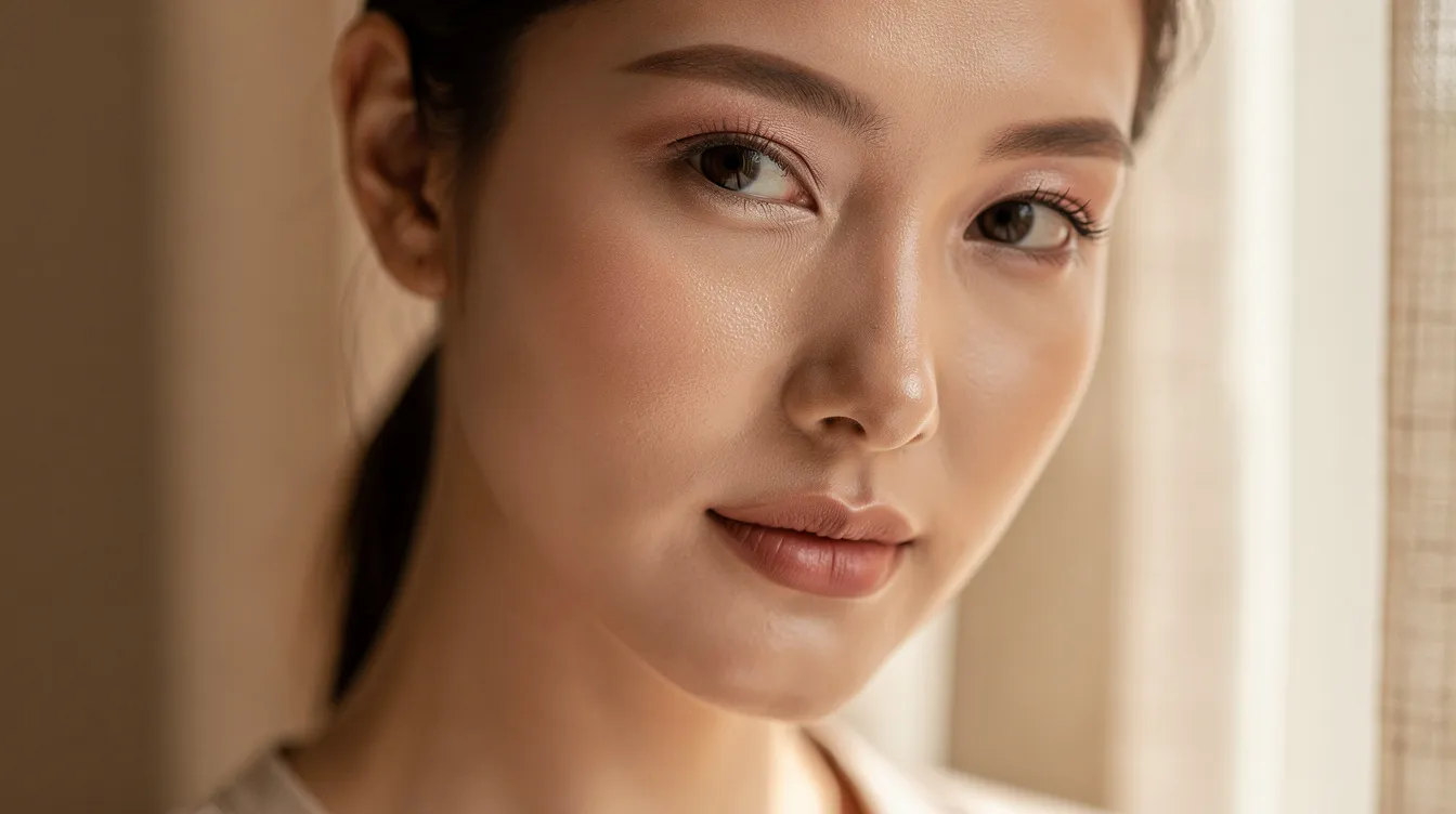 The image features a person with a refreshed and natural-looking under-eye area, illuminated by soft indoor lighting, showcasing minimal wrinkles and a smooth skin contour.