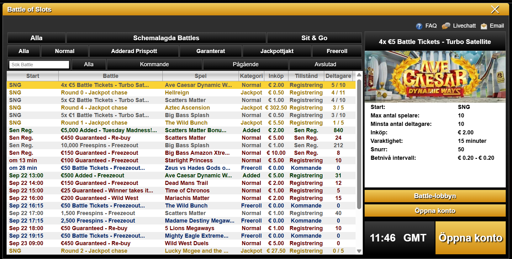 Battle of Slots, spela mot varandra.